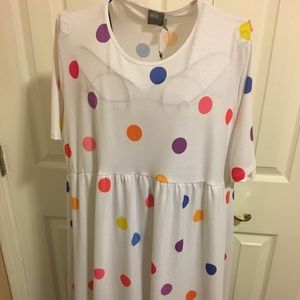 rainbow dot dress